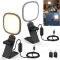 NEEWER BASICS 2Pcs 5" 10W LED Streaming Light, Bi Color Edge Lit Full Screen CRI95 USB Lamp with Multifunction Desk Stand, Monitor Laptop Computer Webcam Video Conference Zoom Recording Lighting, NL10