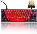 GTSP Gk61 SK61 60% Mechanical Keyboard, Custom Hot Swappable 60 Percent Gaming Keyboard with RGB Backlit, NKRO, Water-Resistant, Type-C Cable for Win/PC/Mac (Gateron Optical Yellow, Milan)