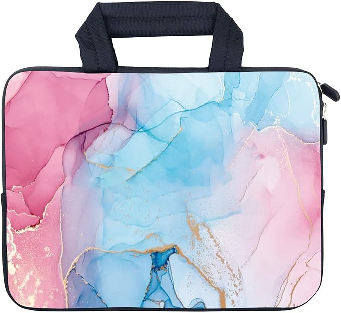 AMARY Laptop Sleeves 11.6" 12" Laptop Handle Bag Neoprene Notebook Carrying Pouch Chromebook Sleeves case Ultrabook Case Tablet Cover Fit Apple MacBook Air HP DELL Lenovo Asus for Men Women (Marble)