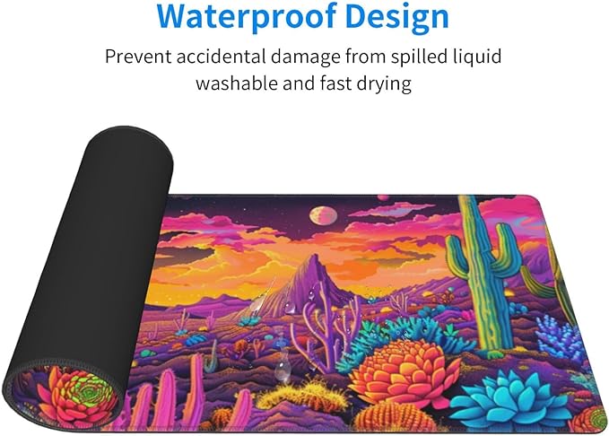 Mouse Pad Gaming - Large Mouse Pad for Desk with Waterproof Surface & Durable Design Desk Mat for Desktop & Office Accessories (Desert Dreamscape)
