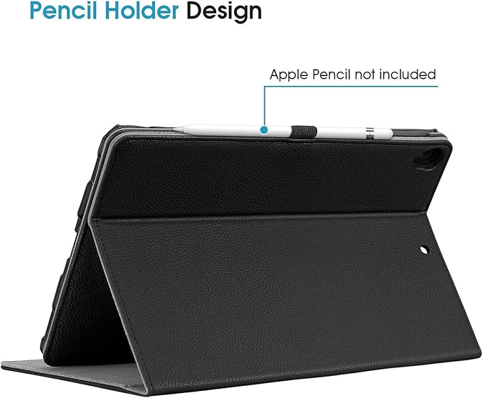 Fintie Case for iPad Air (3rd Gen) 10.5" 2019 / iPad Pro 10.5" 2017 - [Corner Protection] 360 Degree Rotating Smart Protective Stand Cover w/Pencil Holder, Auto Sleep/Wake, Black