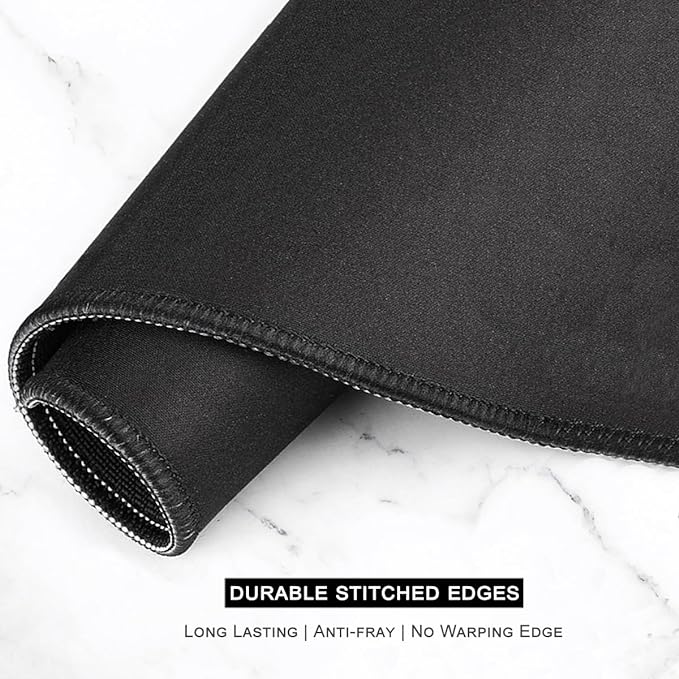 Auhoahsil Large Mouse Pad, XXL Gaming Mousepad, Desk Mat for Desktop, Thick Rubber, Big & Long Size, Stitched Edges, Full Desk Pad for Laptop & Computer, Extended 31.5 x 11.8 in, Watercolor Stone