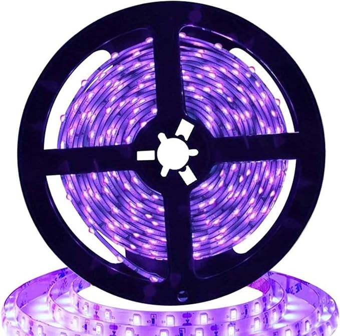 SUYOOULIN LED Strip Lights, SMD 2835 LED Strip, DC12V 1200LEDs 16.4Ft 26000LM High Density LED Light Strips Waterproof IP65, 3 Times Brightness Than SMD3528 LED Strip, Purple