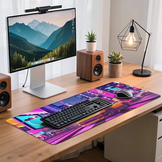 Gaming Mouse Pad - (31.5"×11.8") Sports Car Large Mouse Pads for Desk - Desk Mat for Keyboard and Mouse with Non-Slip Base, Desks Pad Matfor Game/Office & Home