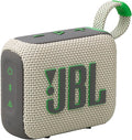 JBL Go 4 - Ultra-Portable, Waterproof and Dustproof Bluetooth Speaker, Big JBL Pro Sound with Punchy bass, 7-Hour Built-in Battery, Made in Part with Recycled Materials (Sand)