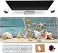 31.5x11.8 Inch Non-Slip Long Extended Large Gaming Mouse Pad with Stitched Edges XL Laptops Keyboard Mouse Mat(Starfish)