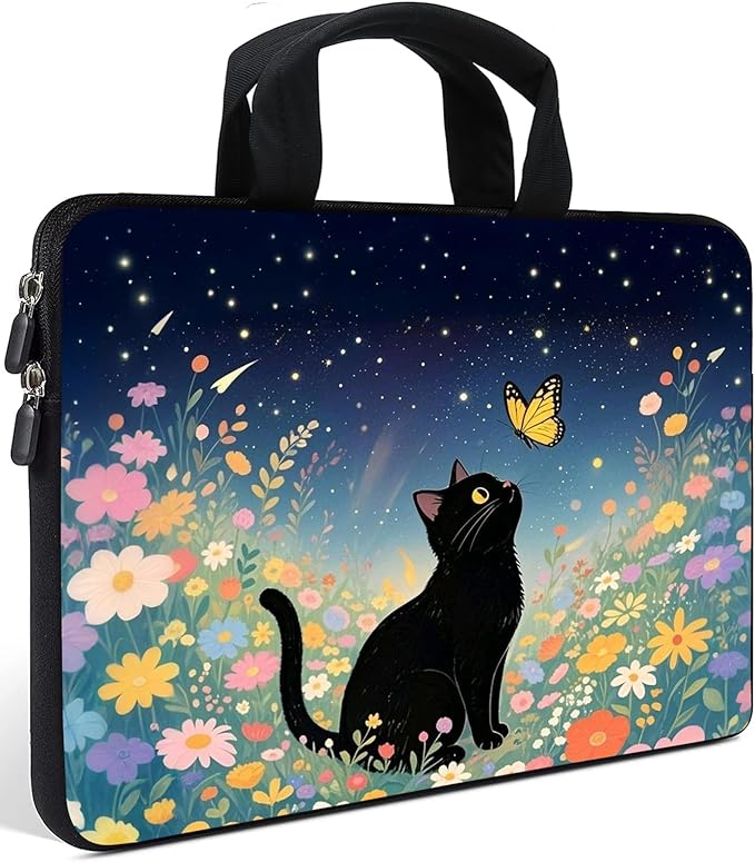 AMARY laptop sleeves 11.6" 12" Laptop Handle Bag Neoprene Notebook Carrying Pouch Chromebook Sleeves case (Cat-1)