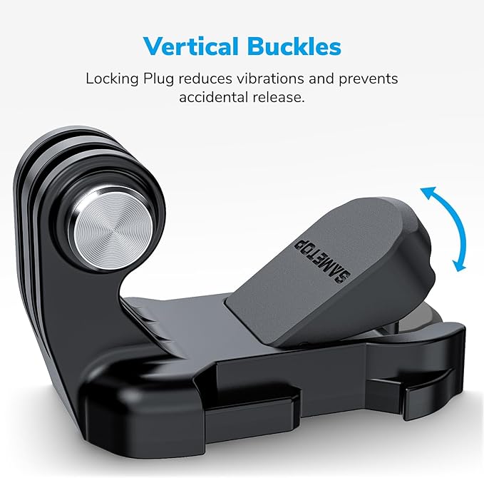 Helmet Sticky Mounts Adhesive Buckle Mount Screw Accessory Kit Compatible with GoPro Hero 13 12 11 10 Max 9 8 7 6 5 Session DJI Osmo Insta360 AKASO Action Cameras (12 in 1)