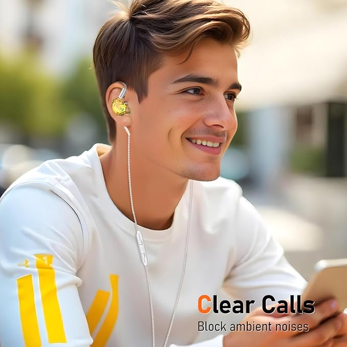 Vibes 202ML Wired Earbuds - HiFi in Ear Headphones for iPhone 5–14, Noise Isolating Ear Buds w/ Mic - Clear Sound, Deep Bass, Comfort-Fit Earphones - MMCX–LTN, Silver Plated Cord, Carrying Case