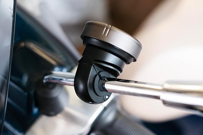 Beeline Moto II Mirror & Crossbar Mount | Adjustable Clamp for Motorcycles & Crossbars | Durable Metal Design for Secure Fit on 10mm-16mm Bars | Moto II Motorbike GPS Compatible