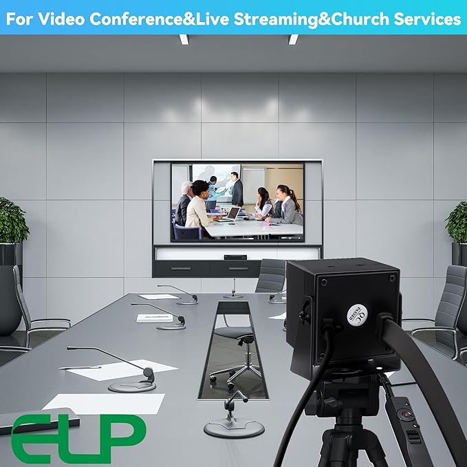 ELP 4K 60fps HDMI Webcam USB3.0 Camera Dual Output Wide Angle 120degree Low Distortion Lightburn_Camera 2X Digital Zoom Webcamera H.264 High Speed USB Security Cameras for Computer TV Monitor