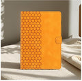 DTangLsm for iPad A16 Case iPad 11th Generation Case 11-inch 2025, iPad 10th Generation Case 10.9-inch 2022, Smart PU Leather Folio Stand Cover with Pencil Holder, Auto Wake/Sleep, Honeycomb Yellow