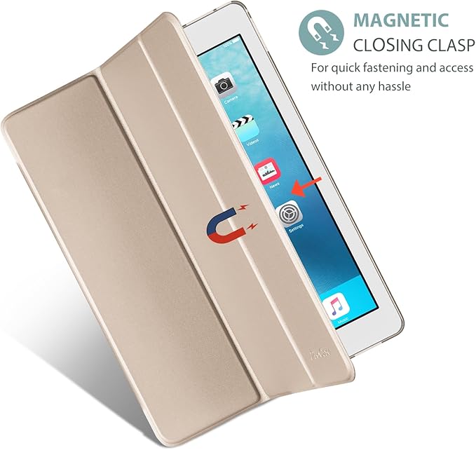 ProCase Smart Case for iPad Pro 12.9 Inch 1st and 2nd Generation (2015 and 2017 Model), Stand Cover Support Auto Sleep/Wake -Starlight