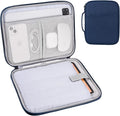 iPad Pro 11 Inch Sleeve Case, Travel Tablet Carrying Bag for iPad Pro 11-in (M4), iPad 10.9 (10th Gen), iPad Air 11-in (M2), Galaxy Tab S9/S8 (Navy Blue-11)