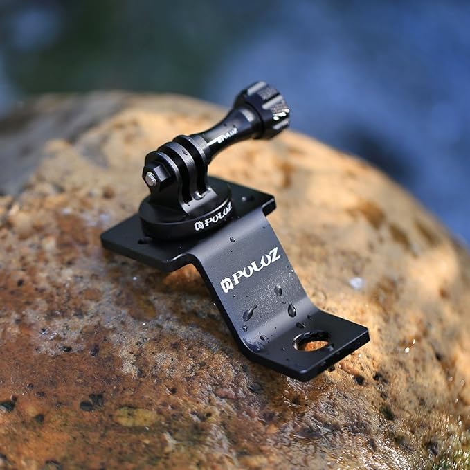 PULUZ Motorcycle Mirror/Pinch Bolt Mount Fixed Metal Bike Holder Mount for DJI Osmo Action/GoPro Hero 7 / Hero 6 / Hero 5 Hero 4 Session Xiaoyi MiJia Sport Camera