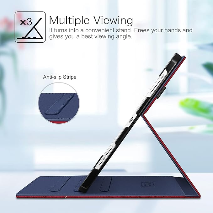 Fintie Folio Case for iPad Pro 12.9" 6th Generation 2022, Multi-Angle Smart Stand Cover w/Pencil Holder & Pocket, Also Fit iPad Pro 12.9 2021 5th & 2020 4th & 2018 3rd Gen, US Flag