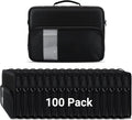 IBENZER 100 Pack Stay in 2.0 13 Inch Shockproof Protective Always On Laptop Sleeve Case for 13.3 MacBook, Chromebook, Surface, Ultrabook, Black LS-BPS-0113BK