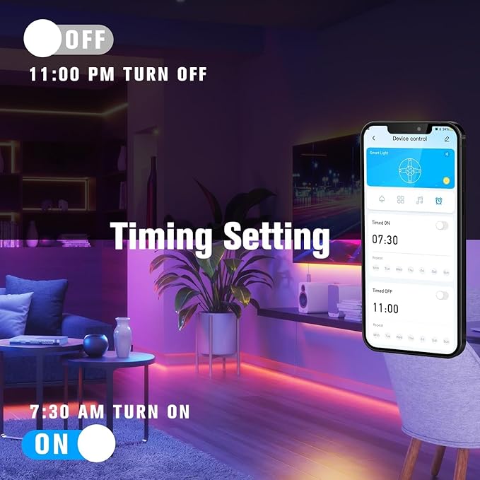 DAYBETTER Led Strip Lights 400 ft (4 Rolls of 100 ft) Smart Led Light Strips with Remote and App Control, RGB Music Sync Color Changing Led Lights for Bedroom, Kitchen, Party, Home Decor
