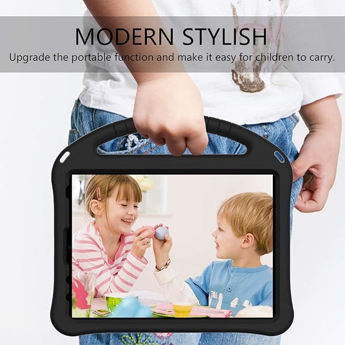 Dteck for iPad 10th Generation Case 2022 10.9 Inch,Lightweight Kids Friendly Shockproof Protective Case with Handle Pencil Holder Kickstand Child Cover for Apple iPad 10th Gen 10.9 Inch 2022,Black