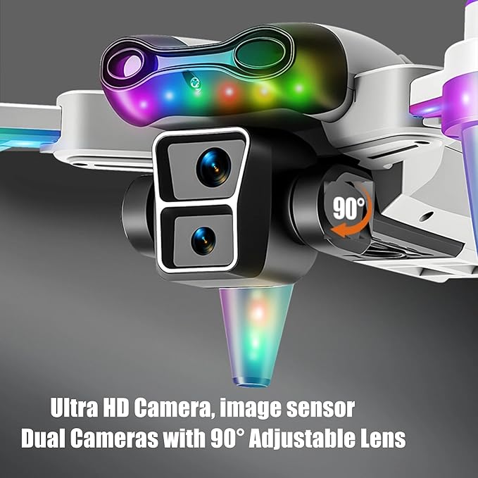 Drones for Kids 8-12 – Drone with camera for kids & Beginners,Kids drone with Fancy LED Lights, 4.3" Built-In FPV Screen, Three Batteries, Perfect Holiday & Birthday Gift, Indoor & Outdoor Quadcopter Toy