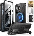 SUPCASE for Samsung Galaxy S26 Ultra Case with Stand, Military-Grade Drop Protection, Compatible with Wireless Charging/MagSafe, Built-in Screen Protector & Front Frame – UB Pro Mag, Aramid