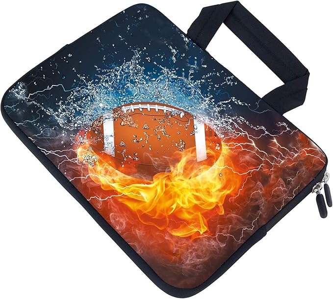 AMARY Laptop case11.6 12" inch Laptop Sleeve Neoprene Notebook Carrying Pouch Chromebook Sleeve Ultrabook Case Tablet Cover Fit Apple MacBook Air HP DELL Lenovo Asus Samsung (Football)