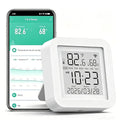 Smart WiFi Temperature Humidity Monitor: TUYA Wireless Temperature Humidity Sensor with APP Notification Alerts, WiFi Thermometer Hygrometer for Home Pet Garage,Compatible with Alexa
