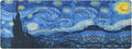 Mouse Pad, Van Gogh Starry Night Extended Large Gaming Mouse Pad, 31.4"x11.8" Non-Slip Rubber Base XL Large Mousepad with Stitched Edges,Waterproof Keyboard Mouse Mat Desk Pad