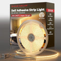 Shine Decor LED Strip Light Super Bright 4000LM, Plug&Play 120V Driverless Easy Wiring, Flicker Free Weatherproof for Outdoor Indoor, Min. 3.9” Cuttable Stickable, 2800K Warm White 16FT ETL Listed