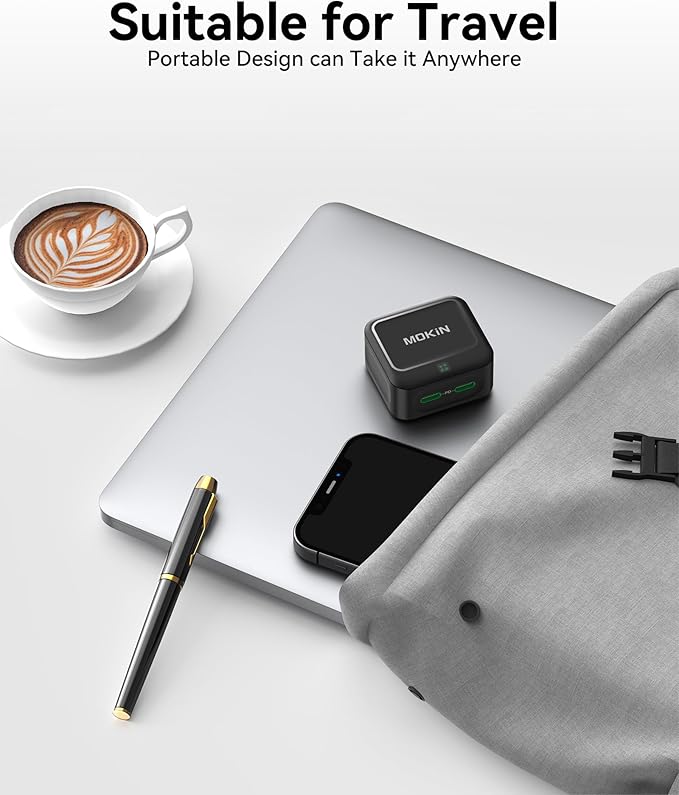 USB C Charger Block 40W, Dual Port Type C Fast Charging Block GaN+ PD Power Adapter with Foldable Plug USB C Wall Charger Cube for iPhone 17/17 Air/16/16 Pro/16 Plus/16 Pro Max/15, Samsung