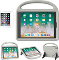 SUPLIK Kids Case for iPad 5th/6th Generation (9.7-inch, 2017/2018), iPad Air 2 Case with Screen Protector, iPad Pro 9.7 Durable Shockproof Protective Cover with Handle Stand for Kids, Gray