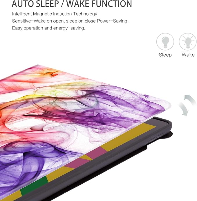 Case for iPad 9th Generation, Case for iPad 8th Generation, Case for iPad 7th Generation 10.2 Inch Kid Boy Girl Women Men Multi-Angle View Case Adjustable Stand Auto Wake/Sleep, Colored Smoke