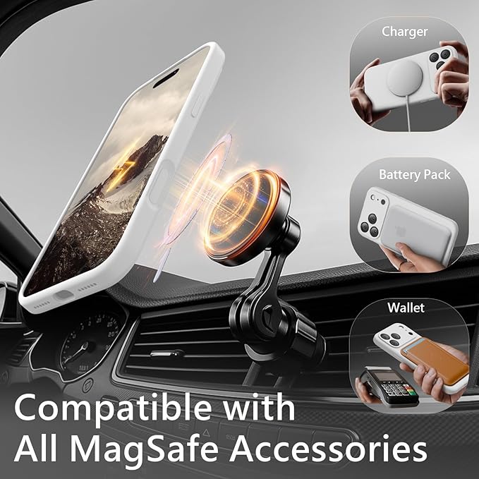 FireNova Magnetic for iPhone 17 Pro Case, Compatible with MagSafe, [Integrated Silicone Camera Control Button] [Camera Protection] Anti-Scratch Microfiber Lining Phone Case, 6.3", White