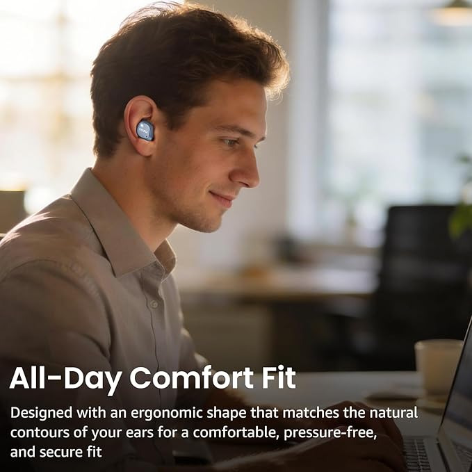TOZO NC9 Hybrid Noise Cancelling Wireless Earbuds, Bluetooth 5.3 Ear Buds, 6 Mic ENC, IPX8 Waterproof, 60H Playtime, App EQ