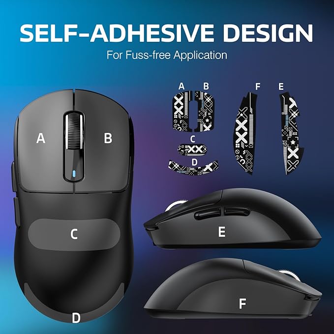MANBASNAKE Attack Shark X3 Wireless Gaming Mouse, 49g Lightweight Triple Mode Ergonomic Computer Mouse, PAW3395 26K DPI Sensor, 200h Battery Life, Griptape Programmable Buttons for PC/Laptop/Mac/Win