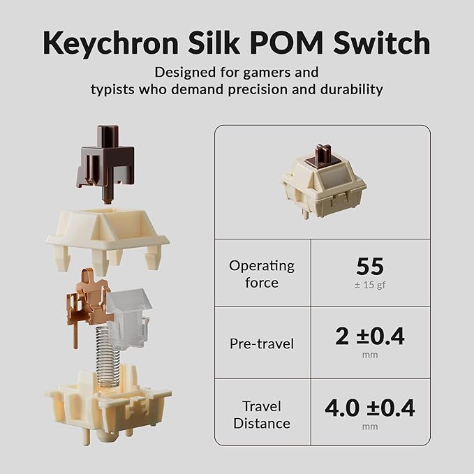 Keychron Q3 Ultra Wireless Mechanical Keyboard 8KHz Polling Rate, TKL 2.4G/Bluetooth 5.3/Wired Up to 660 Hours Long Battery Life, Hot-Swappable Aluminum RGB Gaming ZMK for Mac/Windows/Linux-White