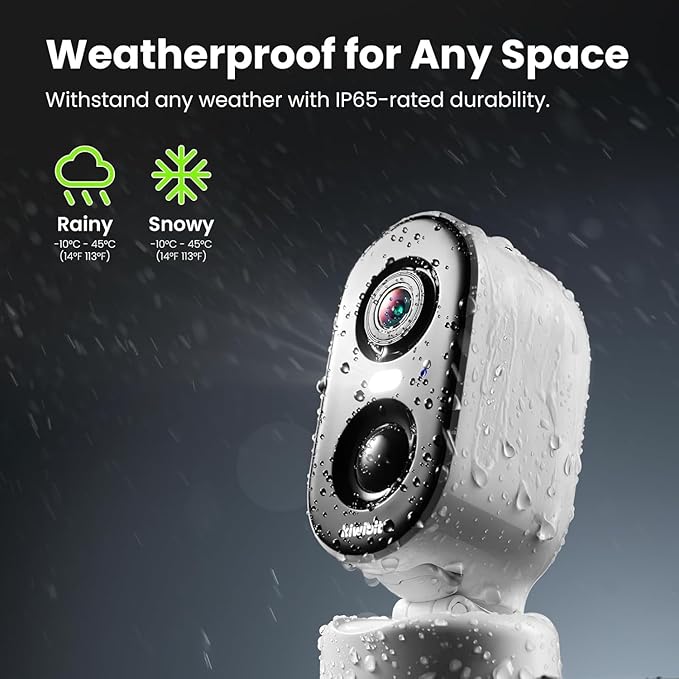 Kiwibit Security Cameras Wireless Outdoor, 2K Outside Camera for Home Security, Battery Camera, Magnetic Mount, AI Detection, Color Night Vision, Spotlight, Waterproof, 2.4GHz WiFi, Cloud & SD Storage