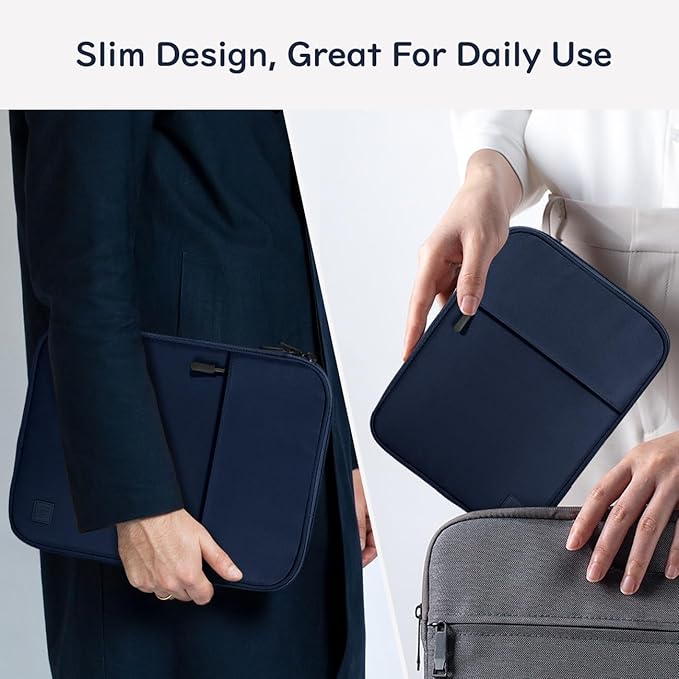 Dadanism 9-11 Inch Tablet Sleeve Padded Carrying Case for iPad (A16) 11th Gen 11", iPad 10th Gen 10.9", iPad Air M4/Pro M5 11", iPad Air 5/4, iPad 9/8/7th Gen, Galaxy Tab A11+ Plus 11", Indigo