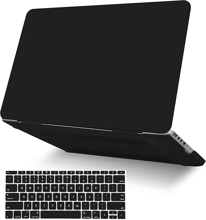 KECC Compatible with MacBook Pro 13 inch Case 2020-2025, 2016-2019 Release M2 M1 A2338 A2289 A2251 A2159 A1989 A1706 A1708 Plastic Hard Shell + Keyboard Cover, Matte Black
