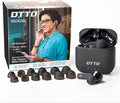 DTTO J-10 Active Noise Cancelling Earbuds with 60ms Low-Latency Game Mode, Wireless Charging Case Bluetooth 5.2 Auto-Pairing Touch-Enabled Voice-Assistant, Immersive Sound Deep Bass IPX8 Sweatproof