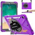 BRAECN Case for iPad Air 3rd Generation 2019 / iPad Pro 10.5 inch 2017, Rugged Heavy Duty Shockproof Cover with Pencil Holder, 360° Rotating Kickstand & Adjustable Hand Strap & Shoulder Strap for Kids
