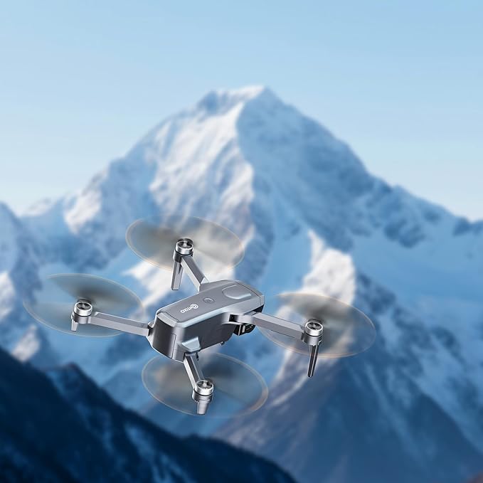 Contixo Foldable 4K Cinematic F29 Drone for Adults & Hobbyists, 3-Axis Gimbal, 5" Touchscreen Remote, GPS Return Home, Follow Me, Orbit Mode, Brushless Motor, 46 Min Flight Time (2 Batteries), 3KM Range