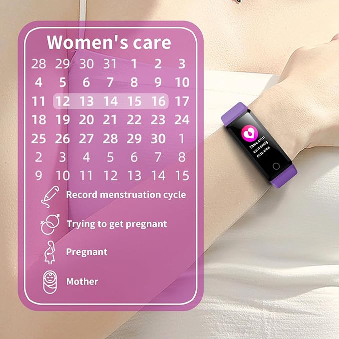 WELESS Fitness Tracker with 24 Hour Heart Rate Monitoring Sleep Monitoring Fitness Watch with Pedometer IP68 Waterproof Smart Bracelet with Step Tracker for Women Men