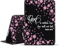 WEUIUJKILO Case for iPad (A16) 11th Generation 11 Inch 2025, iPad 10th Generation 10.9 Inch 2022, Slim PU Leather Folding Stand Smart Cover with Auto Sleep/Wake, Quote Bible Verses Psalm 46:5
