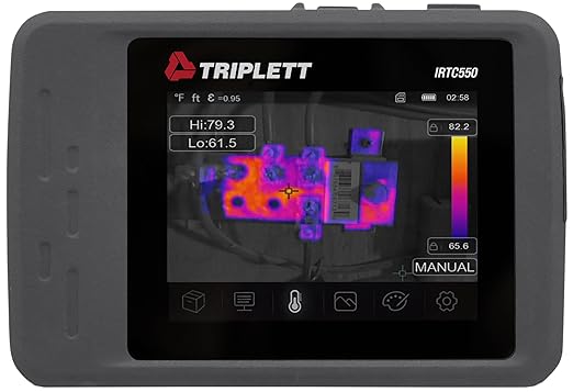 Triplett IRTC550 Pocket Thermal Imaging Camera with 3.5" Color Touchscreen Display