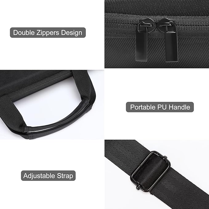 MOSISO Laptop Bag for Men,18-18.5 inch Computer Bag Compatible with ASUS Gaming Monitor HP Dell Lenovo Notebook, Hard Shell Laptop Case with Front Pocket&Shoulder Strap, Black