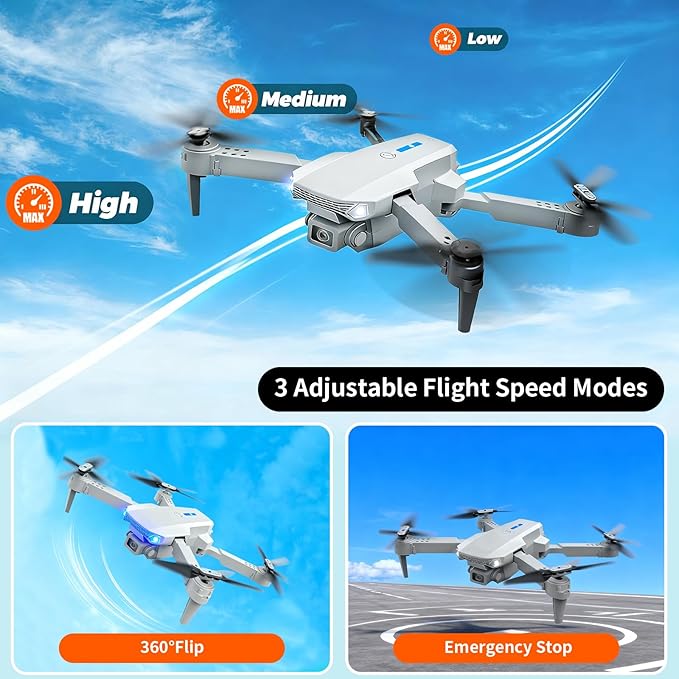 Mini Drone with Camera for Beginners 4K FPV Foldable RC Quadcopter, WiFi Gesture Photography Helicopter Toy Gifts for Adults