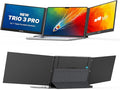 Trio 3 Pro 14.1" Mobile Pixels Portable Laptop Monitor(2026 Version), 1400p QHD Triple Monitor with Built-in Kickstand, One USB-C Cable Setup Laptop Screen Extender(Optional Magnets), Windows/macOS