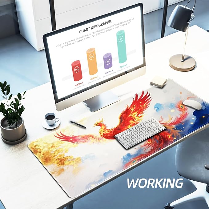 XXL Gaming Mouse Pad 35.4x15.7 Professional Large Mouse Pad & Computer Game Mouse Mat-90x40 Phoenixcmh