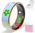 Smart Ring Men & Women Ring Sleep Tracker Pedometer Long Battery Life No Subscription Fee, IP68 Waterproof (Blue, 6)